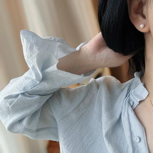 一组海水akoya套装 18K金戴妃吊坠8-9mm，耳钉6mm 商品图3