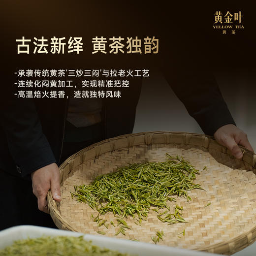 竹叶青茶业出品黄金叶黄茶茶叶特级论道罐装250g茶叶礼盒高端送礼 商品图1
