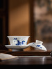 新品 富玉 |富玉玲珑景德镇陶瓷三才盖碗茶具三件套高档带盖功夫茶碗泡茶专用 商品缩略图1