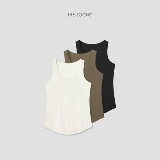 THESOONG|"棉麻新感"100%长绒棉水洗绉组织肌理感背心9078 商品图7
