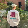 五条杠美式复古经典撞色Logo宽松长袖T恤 商品缩略图0