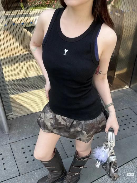 @mi|米家经典款刺绣爱心背心针织罗文背心弹力高品质螺纹背心 商品图2
