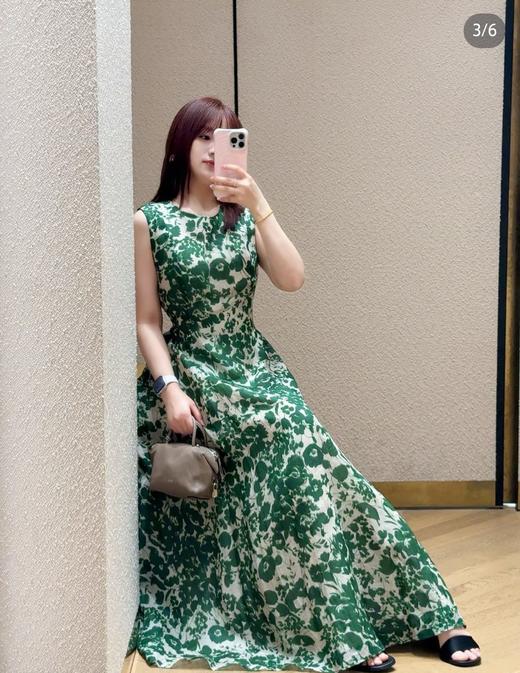 轻奢贵牌！M@X同款春夏新品天丝亚麻无袖长款连衣裙 商品图14
