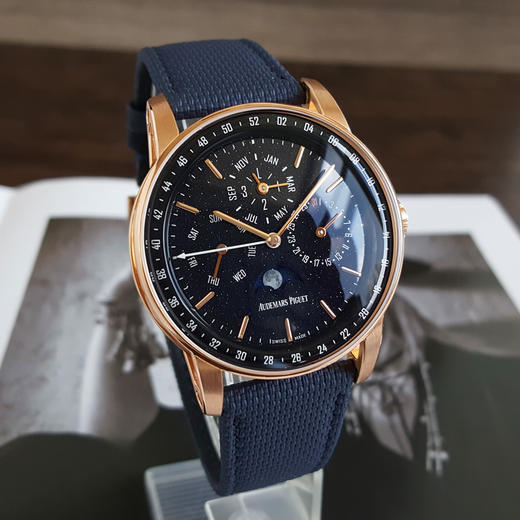 【95新】Audemars Piguet 爱彼26394OR.OO.D027KB.01自动机械机芯万年历，月相 41mm（男款）CODE 11.59系列 18k220426NJ25 商品图5