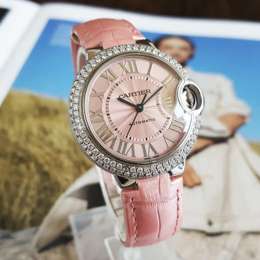 【95新】Cartier卡地亚WSBB0002自动机械机芯33mm（女款）蓝气球系列精钢/后镶钻石表圈   300426NJS23 商品图2
