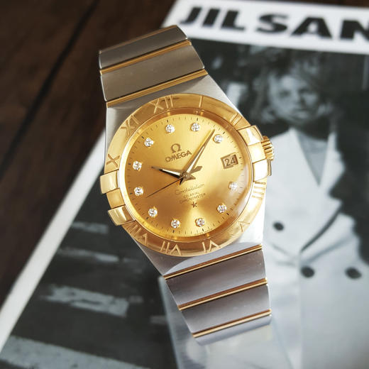 【95新】OMEGA 欧米茄123.20.35.20.58.001天文台认证自动机械机芯日期显示35mm（男款）CONSTELLATION 星座系列精钢/18K黄金110526JJ22 商品图4