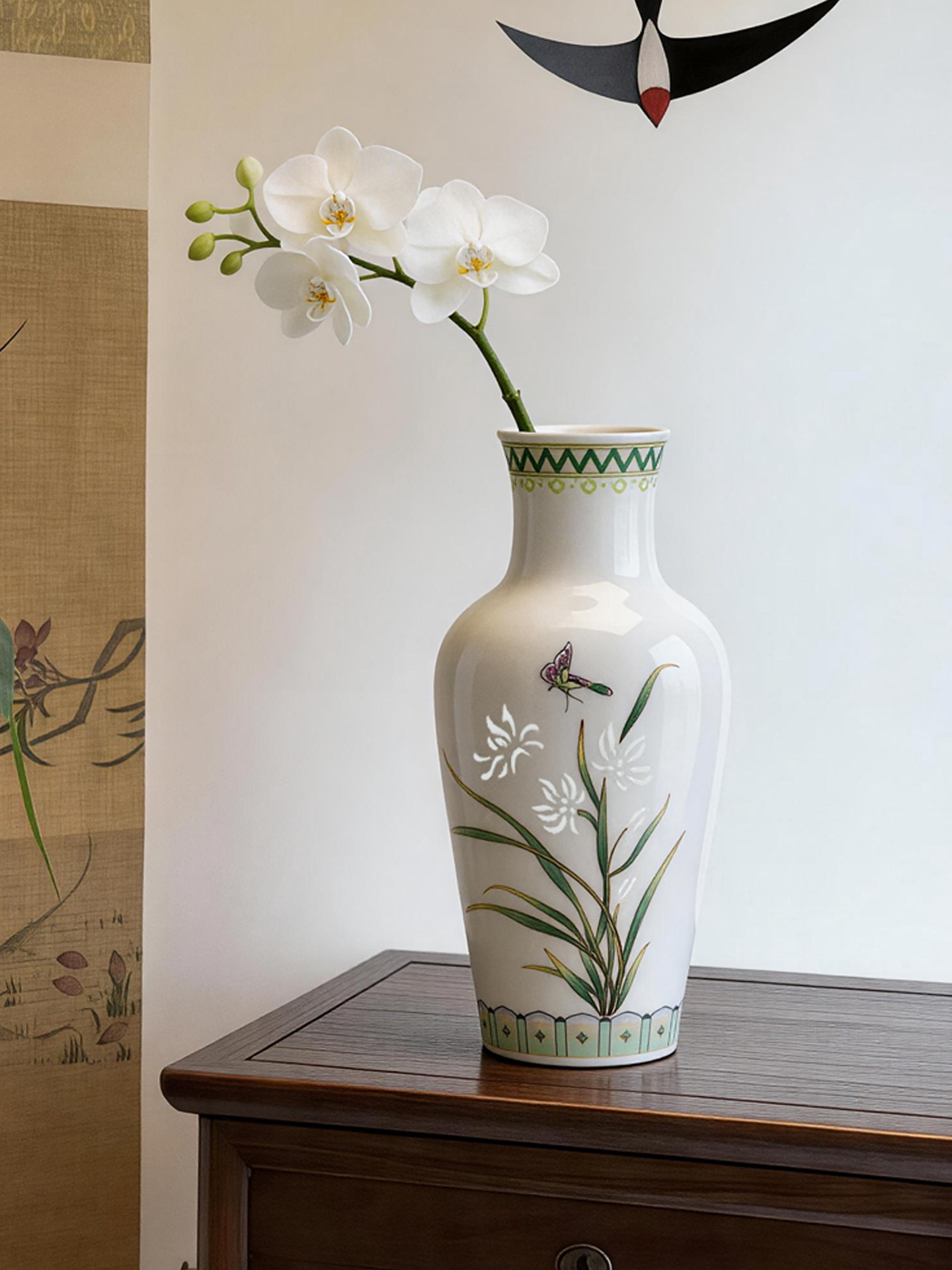 富玉呈祥 |  富玉景德镇陶瓷花瓶摆件客厅插花轻奢高级感鲜花花瓶2026新款中式