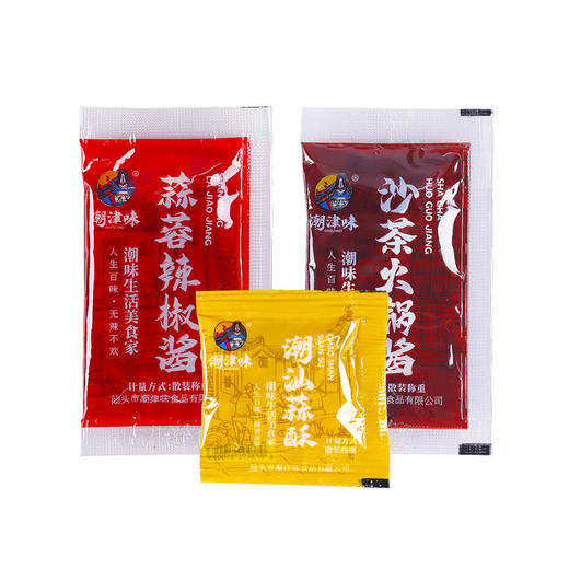 潮汕袋装潮津味蒜蓉辣酱沙茶酱烧烤冷面生蚝辣椒酱外卖配送商用装 商品图4