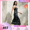 PALUOPO/PL含桑蚕丝时尚印花V领复古减龄中长款吊带连衣裙ES260029Z 商品缩略图0