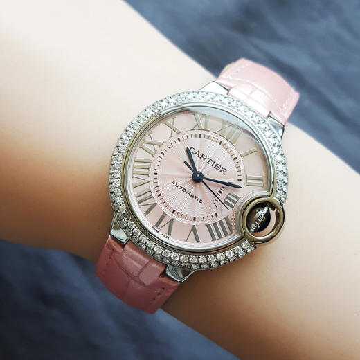 【95新】Cartier卡地亚WSBB0002自动机械机芯33mm（女款）蓝气球系列精钢/后镶钻石表圈   300426NJS23 商品图7
