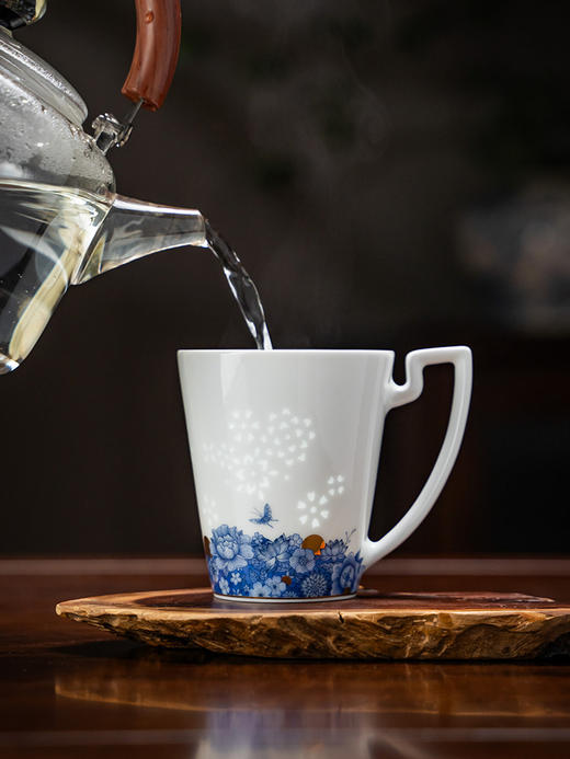 富玉丨景德镇富玉陶瓷咖啡杯家用特别好看的喝水杯子女生个人专用高颜值大容量 商品图3