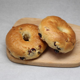 贝克托马斯蔓越莓贝果面包Cranberry Bagel无油健康早餐零食 2pcs