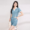 西遇休闲运动女式套装薄款夏季新款POLO翻领短袖搭基础短裤LYM39202 商品缩略图4