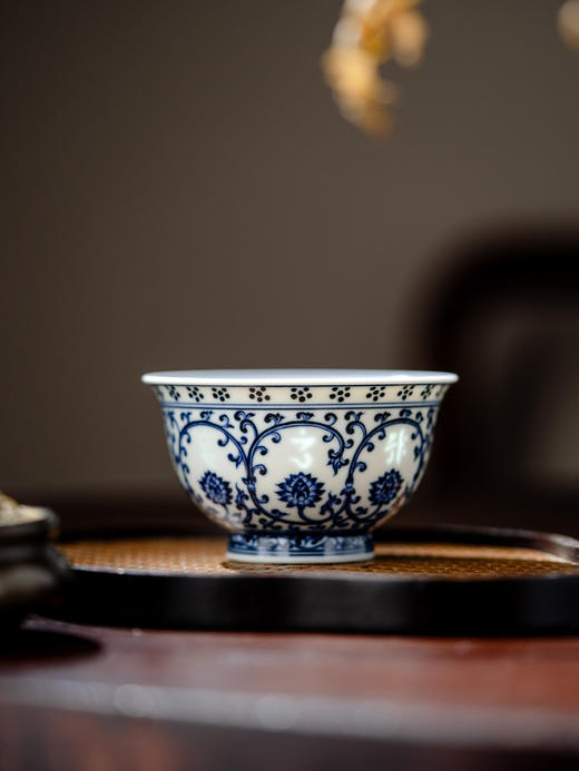 富玉窑丨富玉景德镇青花玲珑主人杯高档个人专用陶瓷泡茶杯单杯高端压手杯 商品图7