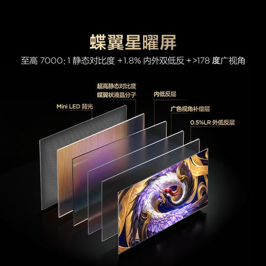 【FFALCON雷鸟】85鹤6 Ultra 26款85英寸QD-MiniLED 1056个万象分区XDR2000nits安桥音响平板电视85R69A Ultra 商品图7