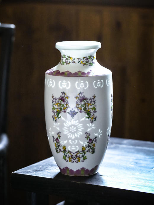 富玉呈祥丨 富玉陶瓷景德镇青花玲珑花瓶客厅摆件插花轻奢高级感乔迁新居礼物 商品图3