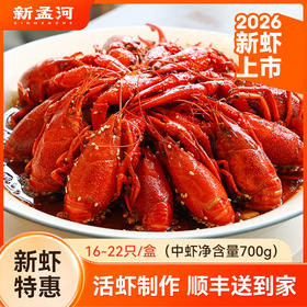 【贵州卫视】2026新虾上市新孟河小龙虾 麻辣/十三香/蒜香 700g/盒 16-22只/盒