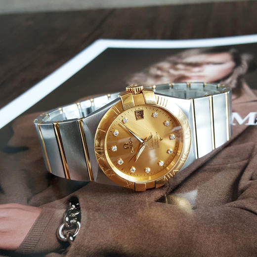 【95新】OMEGA 欧米茄123.20.35.20.58.001天文台认证自动机械机芯日期显示35mm（男款）CONSTELLATION 星座系列精钢/18K黄金110526JJ22 商品图5