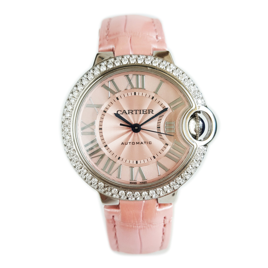 【95新】Cartier卡地亚WSBB0002自动机械机芯33mm（女款）蓝气球系列精钢/后镶钻石表圈   300426NJS23