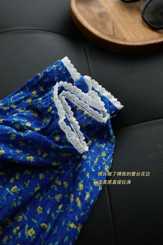 💙克莱因蓝碎花半裙 + 手绘白T罩衫 商品图14