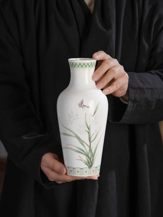 富玉呈祥 |  富玉景德镇陶瓷花瓶摆件客厅插花轻奢高级感鲜花花瓶2026新款中式 商品图4