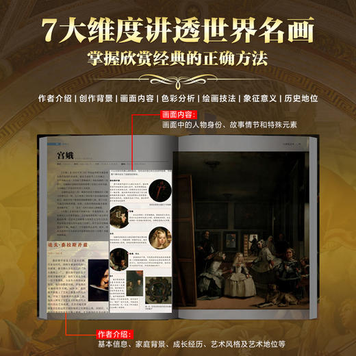 【官方正版】世界绘画全书（无刷边） 纵跨1.2万年，遍览六大洲31个地域文明，近1000幅世界名画，100个画派，82个鉴析栏目，读懂世界艺术 商品图2