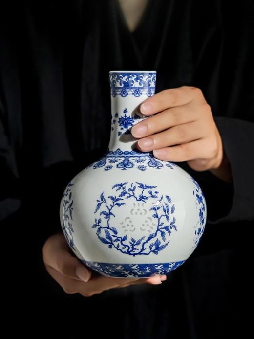 富玉呈祥 | 富玉景德镇陶瓷花瓶摆件客厅插花高级感复古花瓶2026新款宋代美学 商品图1