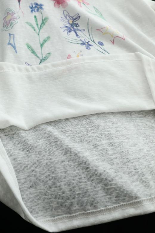 💙克莱因蓝碎花半裙 + 手绘白T罩衫 商品图11