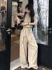 西遇挂脖V领背心阔腿裤套装女2026夏季新款气卡其色质通勤两件套SS060402 商品缩略图2
