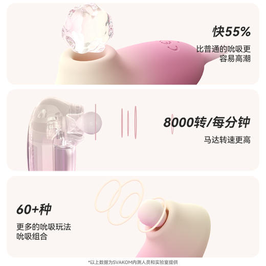 【新品特价!】SVAKOM司沃康 樱媞吮吸入体跳蛋APP版 商品图6