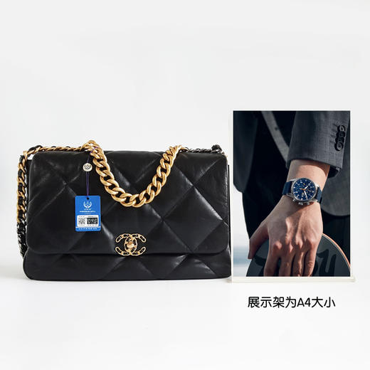 【95新】CHANEL香奈儿19bag系列AS1162 B03930 94305黑金羊皮Maxi 19Bag链条包手提单肩包女士140526AK08 商品图7