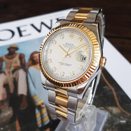 【95新】ROLEX 劳力士116333-72213G天文台认证自动机械机芯日期显示41mm（男款）日志型系列耗式钢；18k黄金020526NJT01 商品图2
