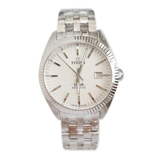【全新】TITONI 梅花879 S-606自动机械机芯日期显示41MM（男款）Cosmo 宇宙系列精钢170426NJ100 商品图0