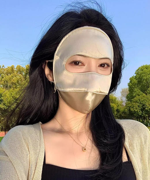 真丝防晒脸基尼面罩 商品图2