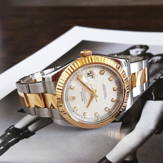 【95新】ROLEX 劳力士116333-72213G天文台认证自动机械机芯日期显示41mm（男款）日志型系列耗式钢；18k黄金020526NJT01 商品图5