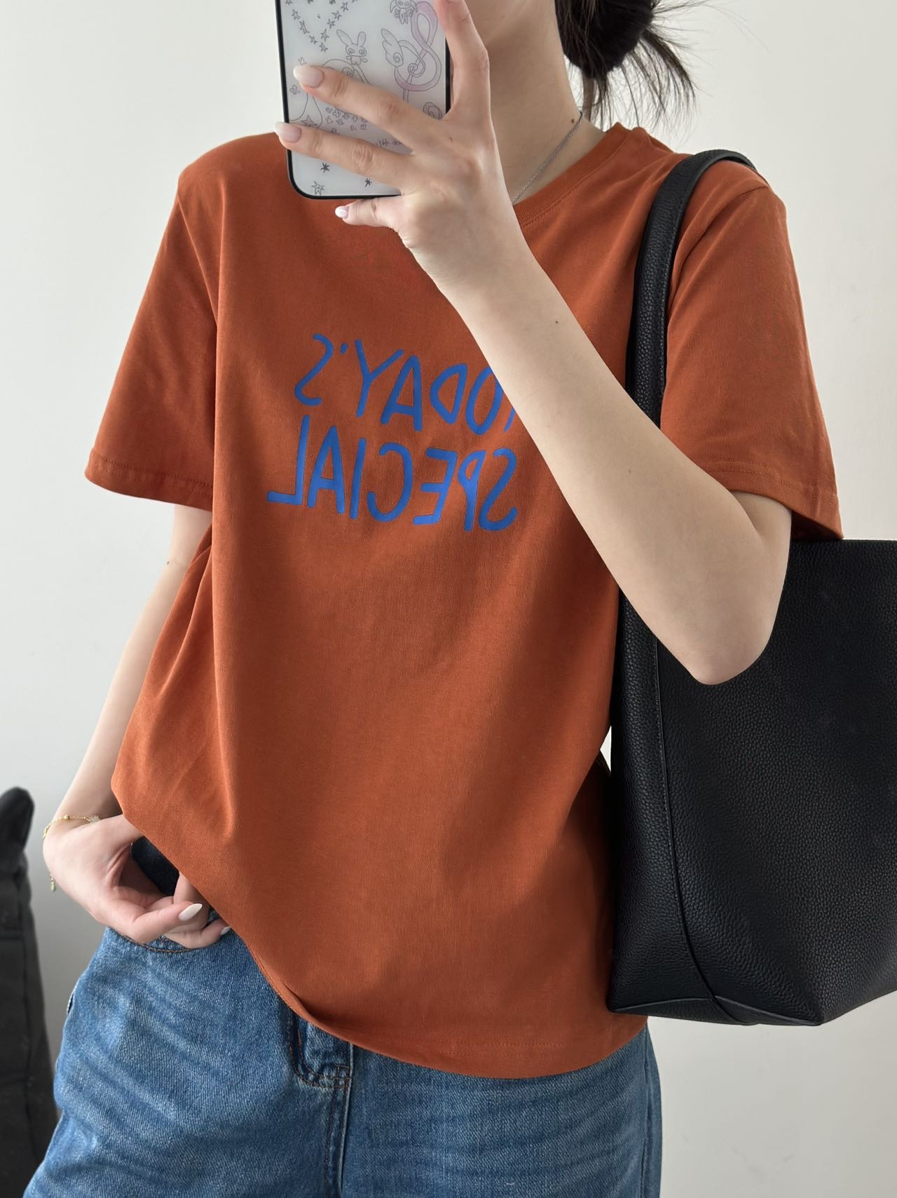 下单72h发货！isabelle marran 美式显白夏日橙全棉短袖JS3695038