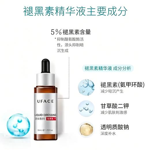 【院线版】优斐斯 | 5%氨甲环酸精华液30ml | 预防色沉色反 提亮肤色 修护屏障  改善暗沉  淡化痘印色斑  激光术后预防反黑 商品图6