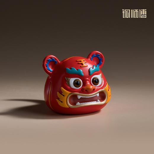 铜师傅《福虎》新中式国潮可爱萌虎 办公室桌面乔迁送礼工艺品 商品图1