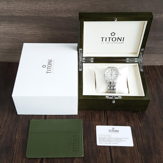 【全新】TITONI 梅花879 S-606自动机械机芯日期显示41MM（男款）Cosmo 宇宙系列精钢170426NJ100 商品图1