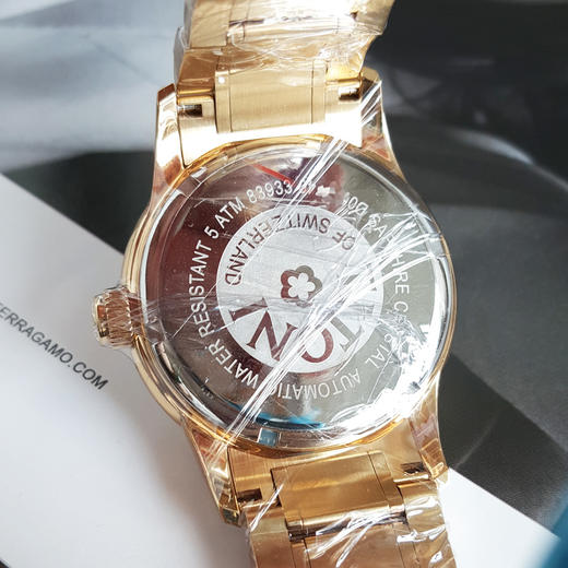 【全新】TITONI 梅花83933 G-323自动机械机芯日期显示38MM（男款）Airmaster 空中霸王系列镀金170426NJ09 商品图7