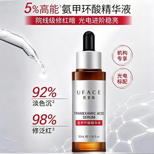 【院线版】优斐斯 | 5%氨甲环酸精华液30ml | 预防色沉色反 提亮肤色 修护屏障  改善暗沉  淡化痘印色斑  激光术后预防反黑 商品图1