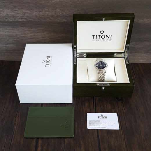 【全新】TITONI 梅花83738 S-369自动机械机芯日期显示透明表背39MM（男款）Space Star 天星系列精钢170426NJ96 商品图1