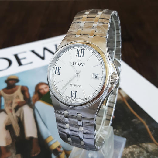 【全新】TITONI 梅花83730 S-520自动机械机芯日期显示38MM（男款）Airmaster 空中霸王系列精钢170426NJ75 商品图2