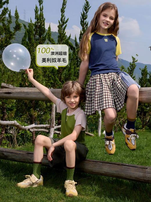 儿童轻薄拼色短袖 (48小时内发货)-turdus-2026夏 商品图4