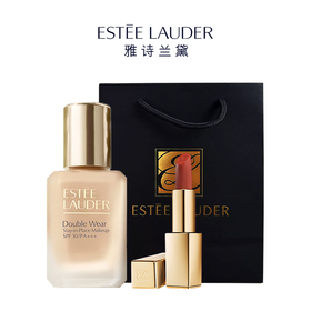 【买一送一】 雅诗兰黛第二代DW粉底液30ml  赠：雅诗兰黛绒雾小金管口红唇膏3.5g正装（#333#420）新期效