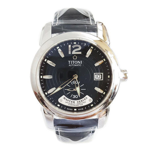 【全新】TITONI 梅花83688 S-ST-296天文台认证自动机械机芯日期显示40MM（男款）Master Series 大师系列精钢/皮带170426NJ38 商品图0