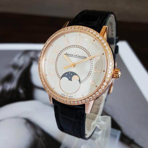 【95新】JAEGER-LECOULTRE积家Q3572430自动机械机芯月相34mm（女款）约会系列18k玫瑰金090526TJ21 商品图2