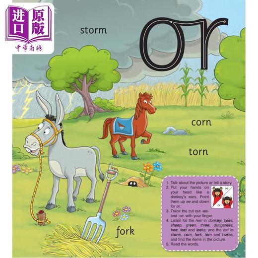 【中商原版】Finger Phonics Book 4 快乐自然拼读手指拼读书4 英文原版 英语字母表字母发音 多感官教学活动 Jolly Phonics 商品图4