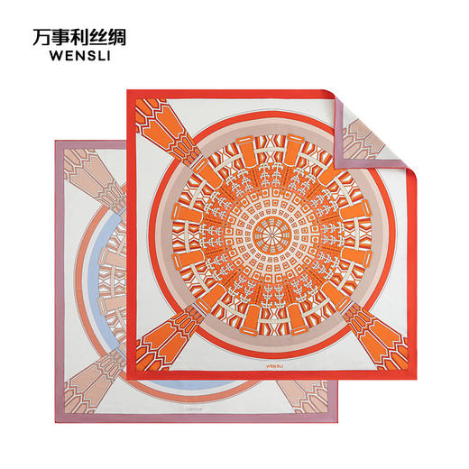 万事利双面印花大方巾-崇光华宇 商品图2