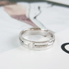 【95新】Tiffany & Co.蒂芙尼T 系列白金宽版镶钻双T戒指62号、宽度约5.3mm中性款170426TJ50 商品缩略图3